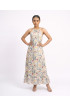 Hand Painted Rayon Halter Dress